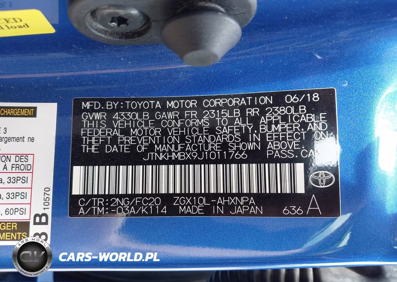 2018 Toyota C-Hr Xle Premium VIN:JTNKHMBX9J1011766 - 9