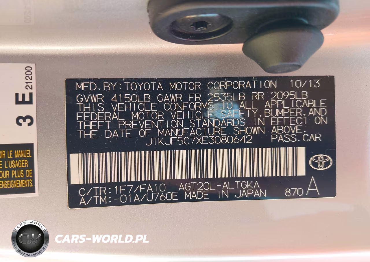 2014 Scion Tc VIN:JTKJF5C7XE3080642 - 9