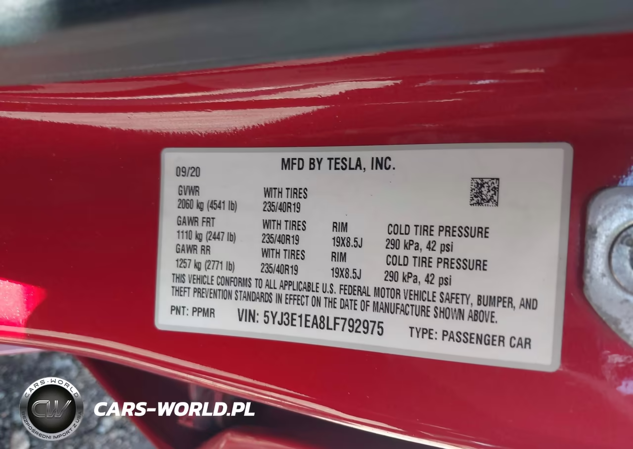 2020 Tesla Model 3 Standard Range Plus Rear-Wheel Drive-Standard Range Rear-Wheel Drive VIN:5YJ3E1EA8LF792975 - 9