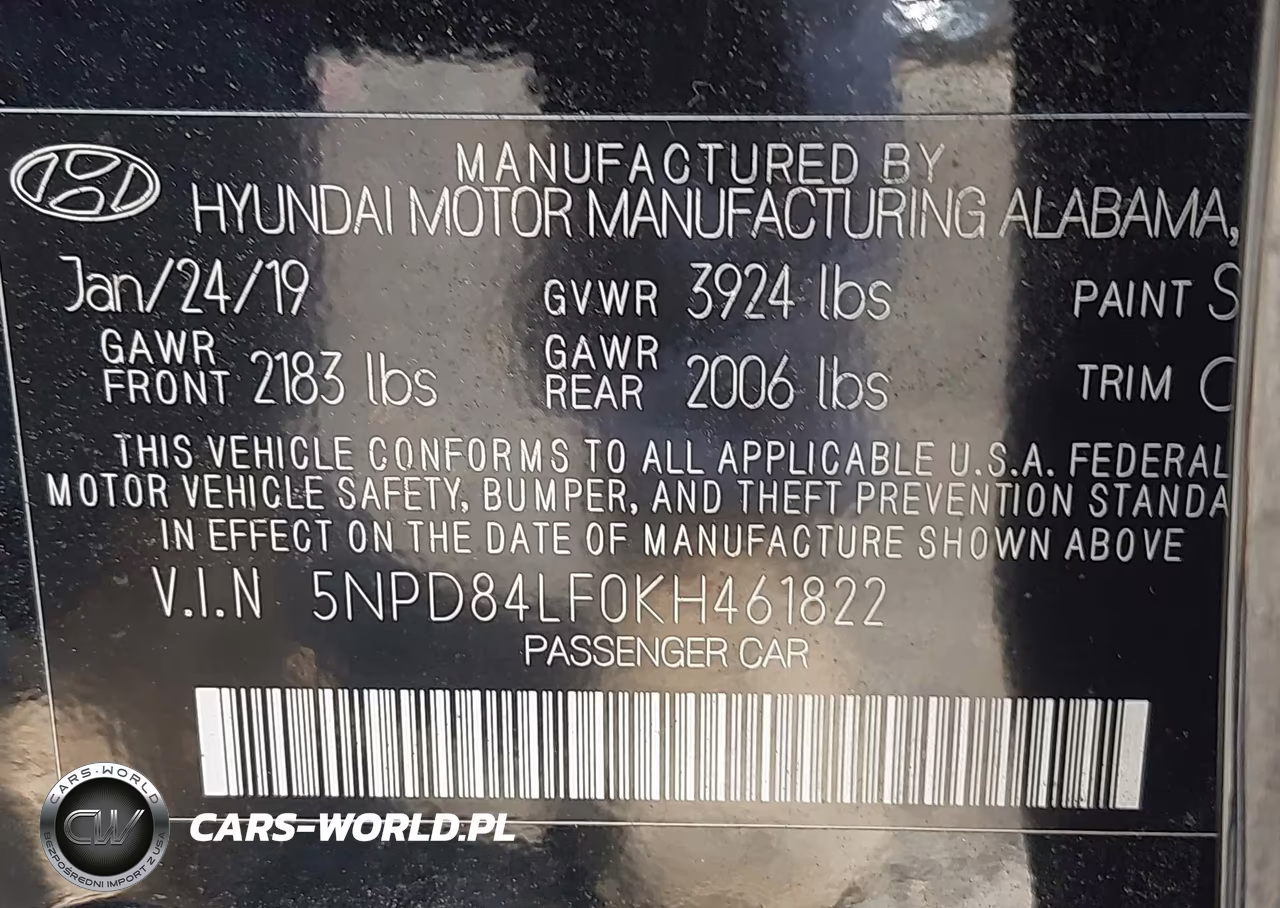 2019 Hyundai Elantra Sel VIN:5NPD84LF0KH461822 - 9