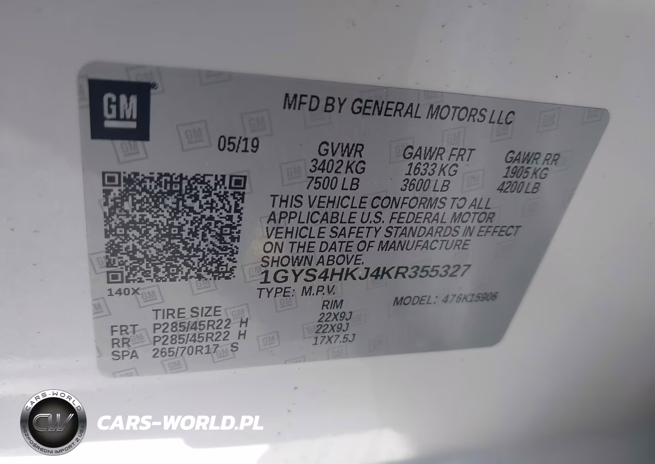2019 Cadillac Escalade Esv Luxury VIN:1GYS4HKJ4KR355327 - 9