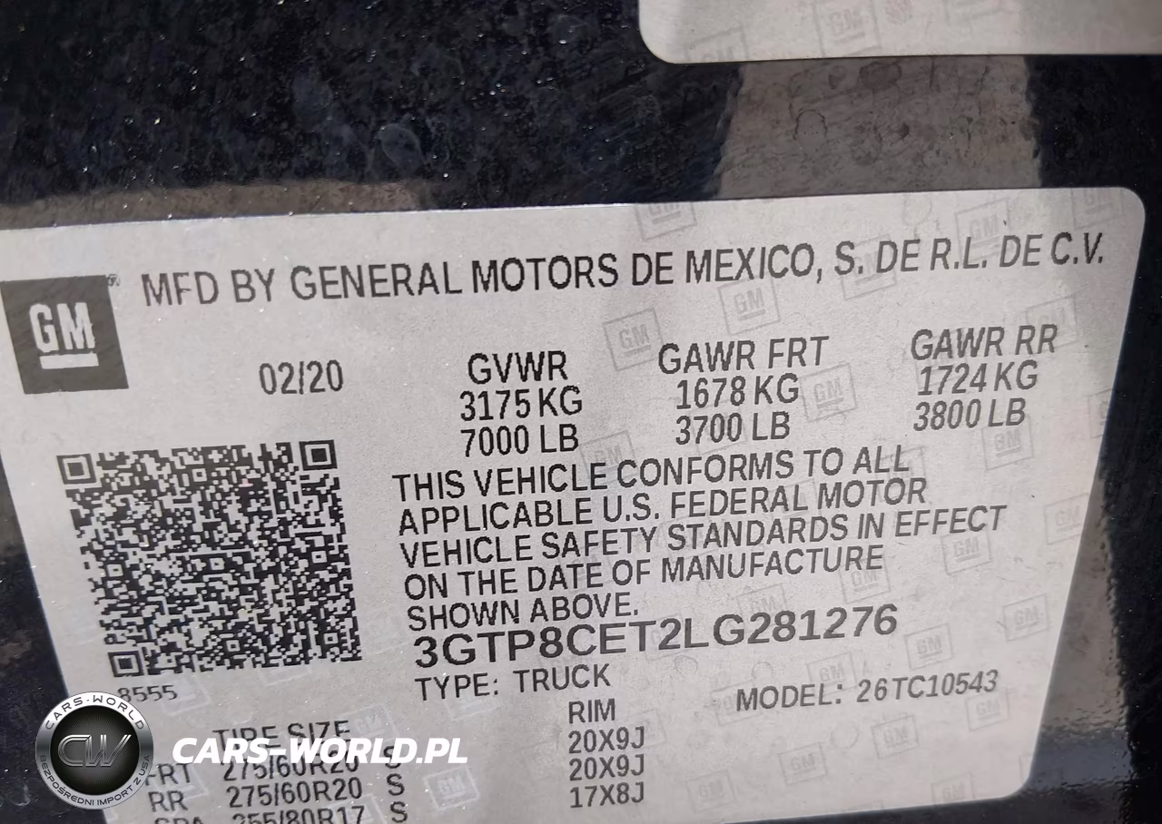 2020 GMC Sierra 1500 2Wd Short Box Elevation VIN:3GTP8CET2LG281276 - 9