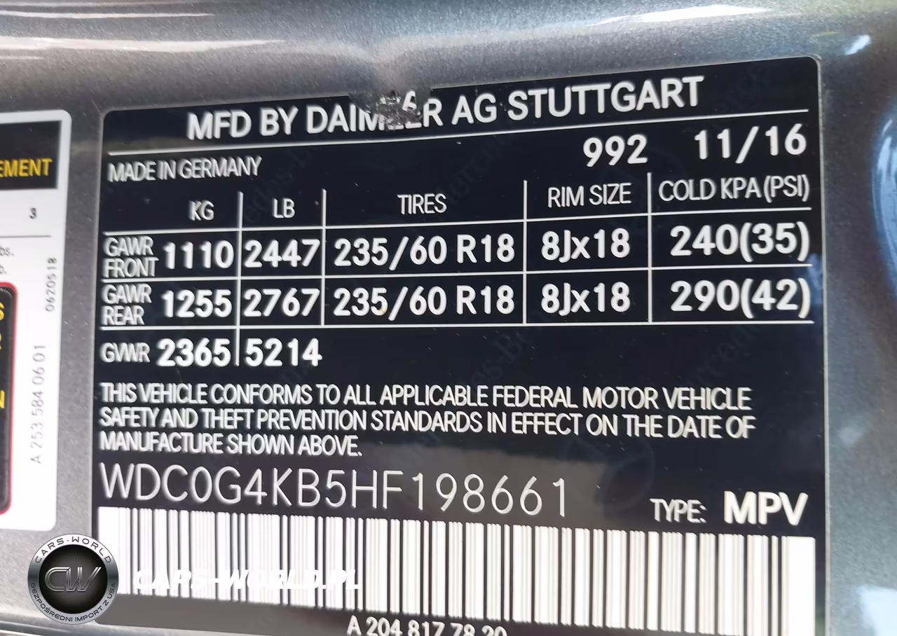 2017 Mercedes-Benz Glc 300 4Matic VIN:WDC0G4KB5HF198661 - 9