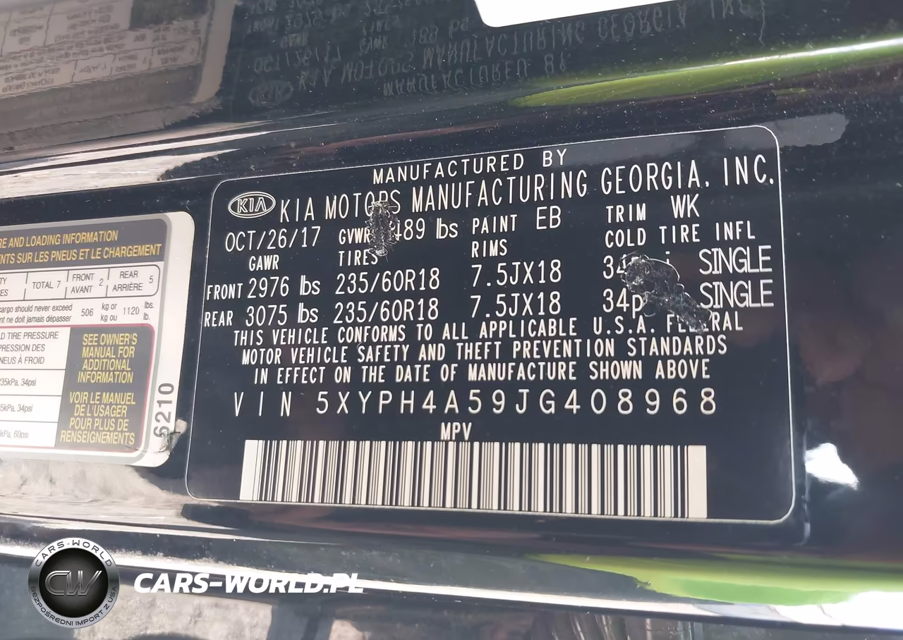 2018 Kia Sorento 3.3L Ex VIN:5XYPH4A59JG408968 - 9