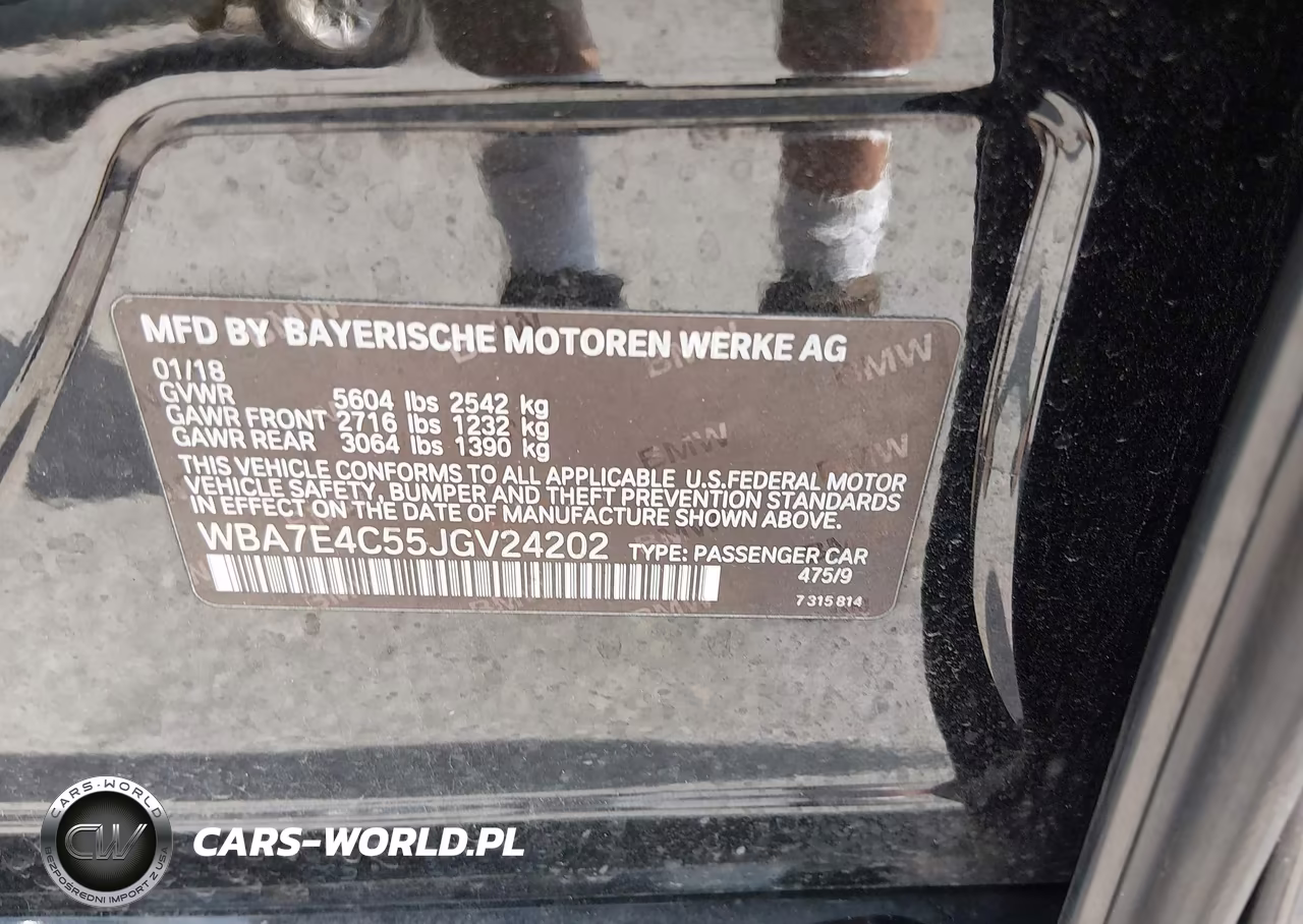 2018 BMW 740I xDrive VIN:WBA7E4C55JGV24202 - 9