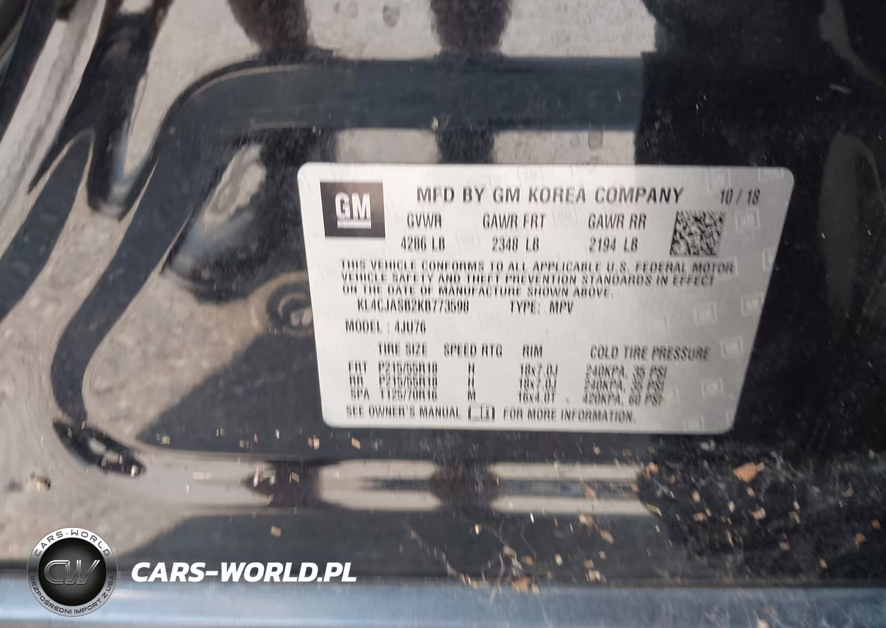 2019 Buick Encore Fwd Preferred VIN:KL4CJASB2KB773598 - 9