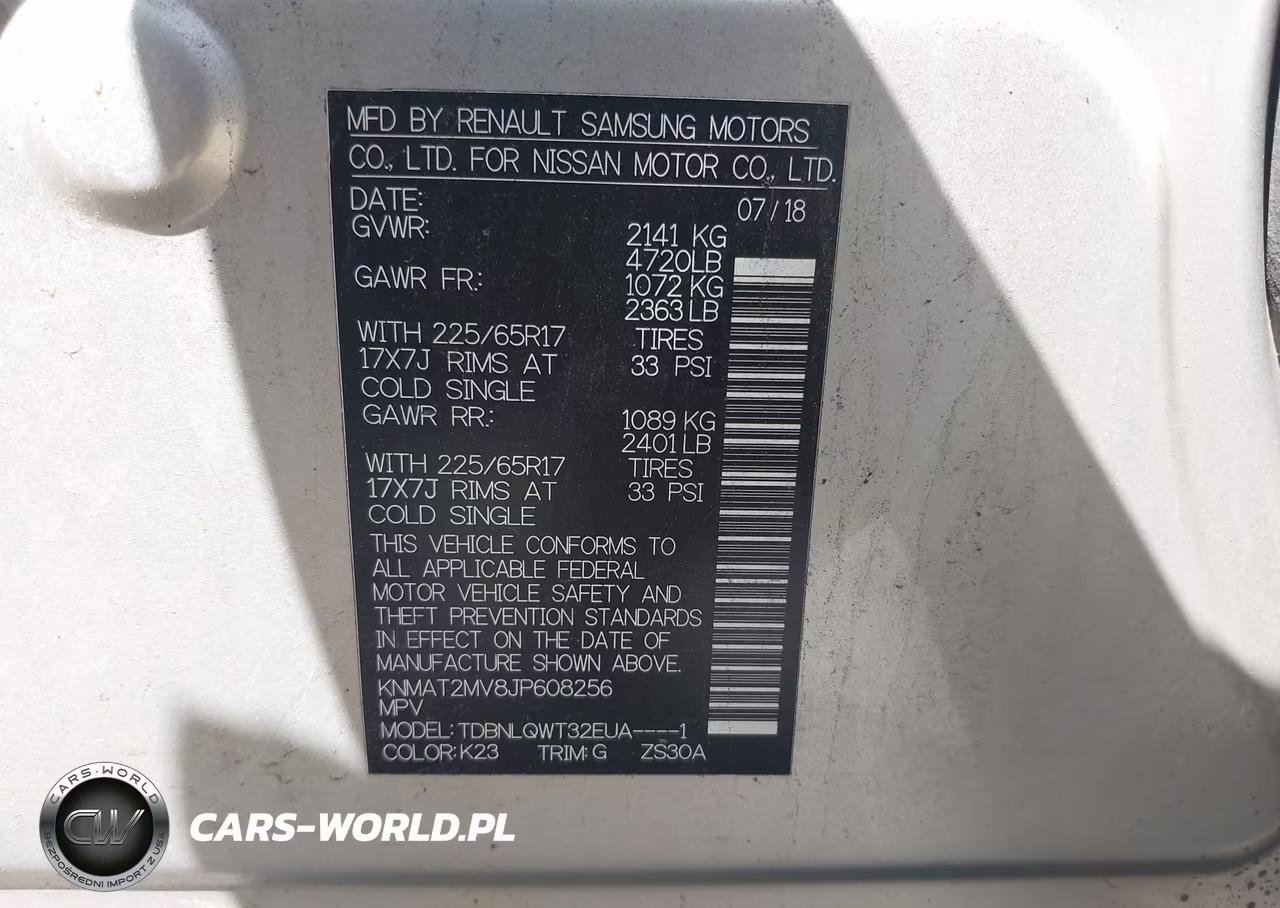 2018 Nissan Rogue Sv VIN:KNMAT2MV8JP608256 - 9