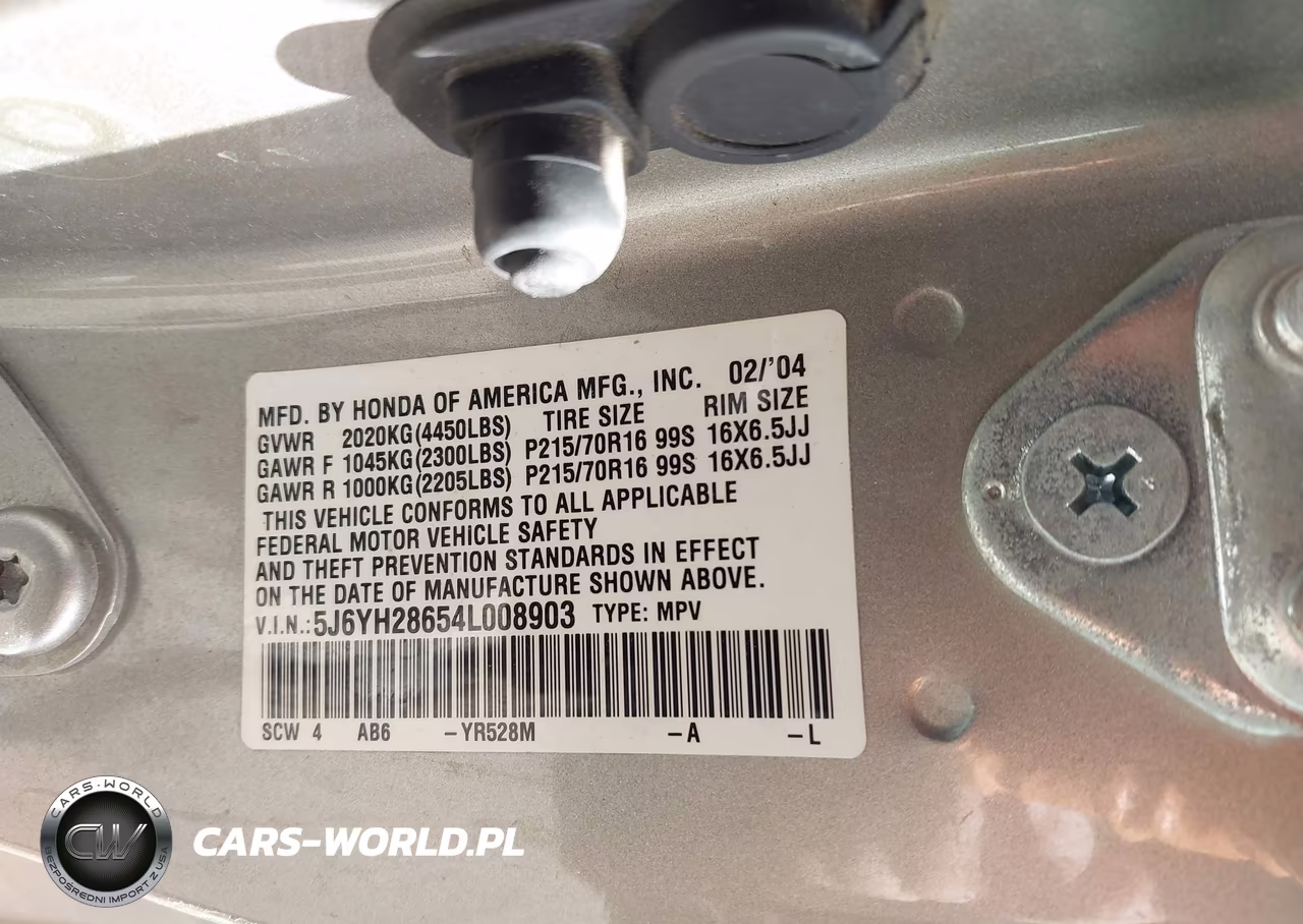 2004 Honda Element Ex VIN:5J6YH28654L008903 - 9
