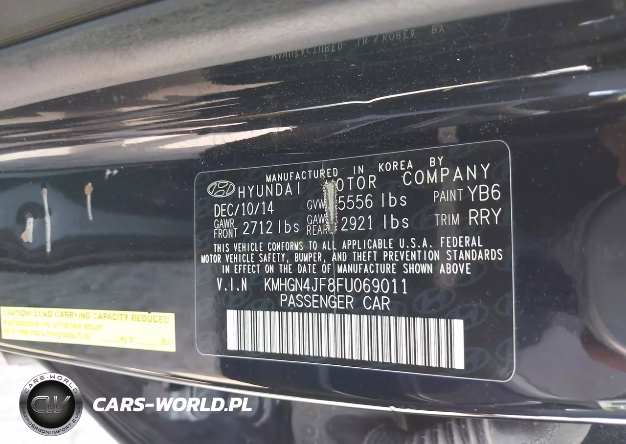 2015 Hyundai Genesis 5.0 VIN:KMHGN4JF8FU069011 - 9