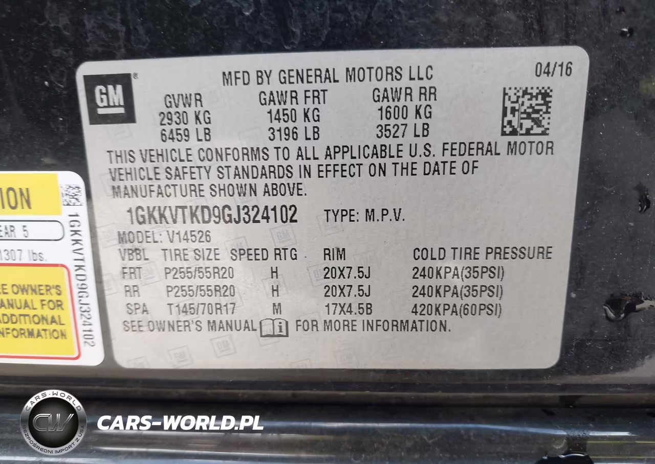 2016 GMC Acadia Denali VIN:1GKKVTKD9GJ324102 - 9