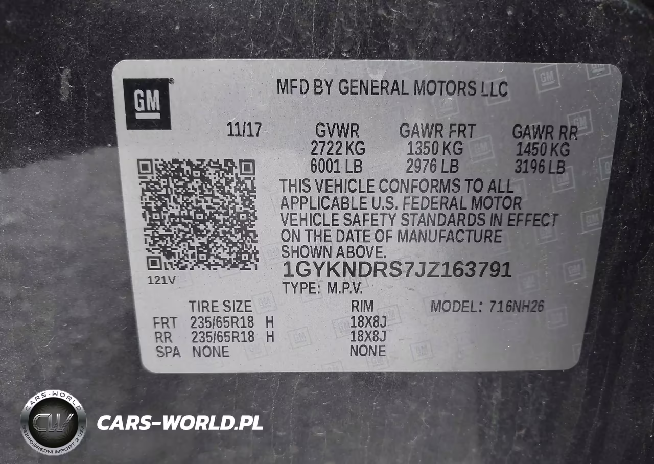 2018 Cadillac Xt5 Luxury VIN:1GYKNDRS7JZ163791 - 9