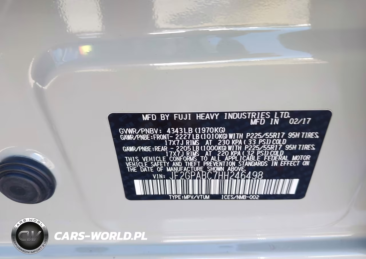 2017 Subaru Crosstrek 2.0I Premium VIN:JF2GPABC7HH246498 - 9