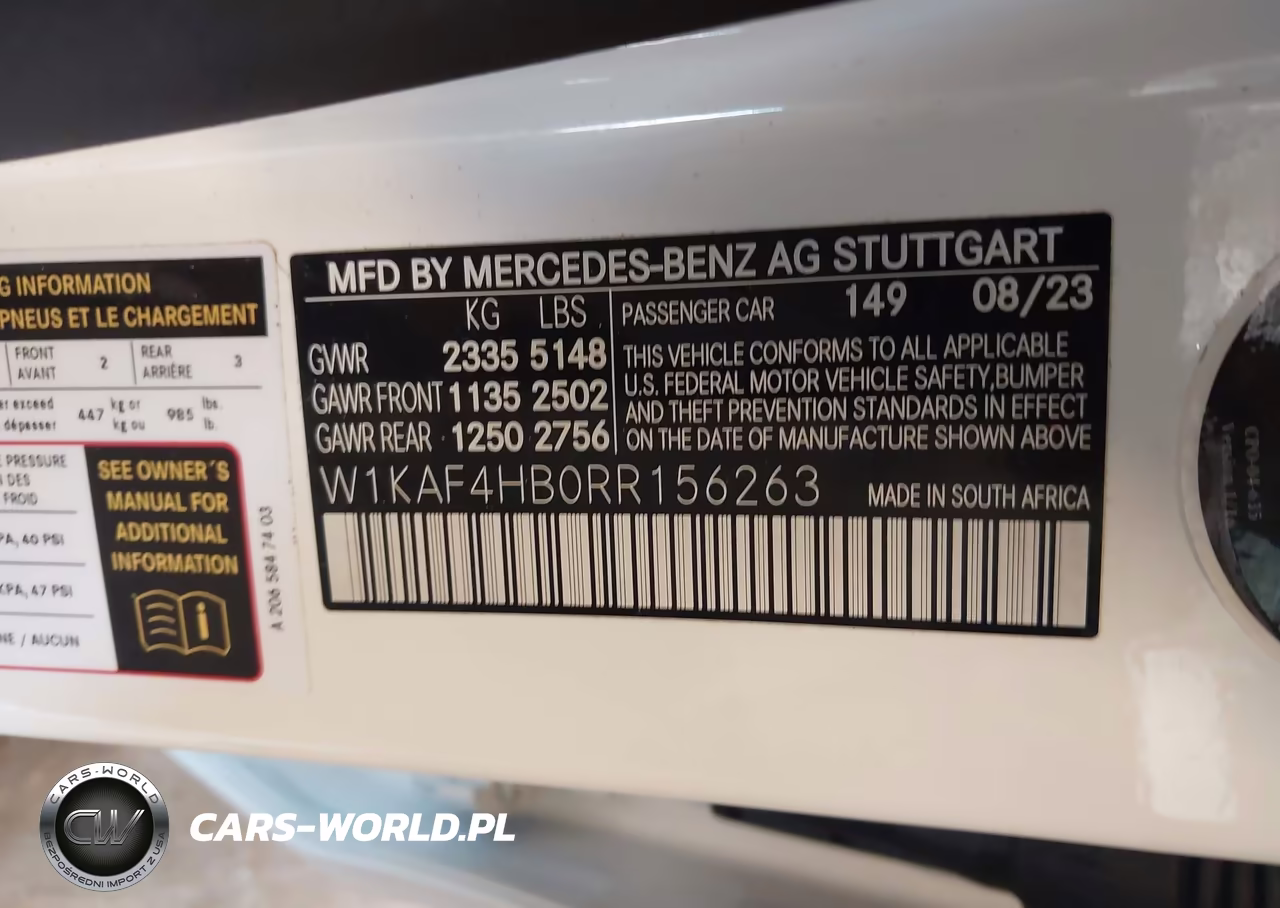2024 Mercedes-Benz C 300 VIN:W1KAF4HB0RR156263 - 9
