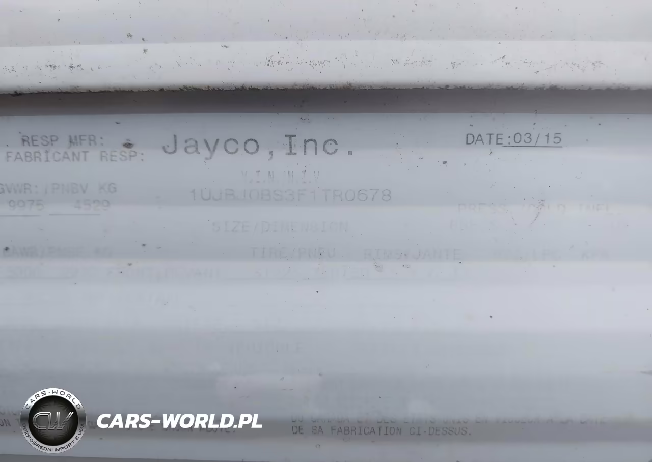 2015 Jayco 32 Bhds 2 VIN:1UJBJ0BS3F1TR0678 - 9