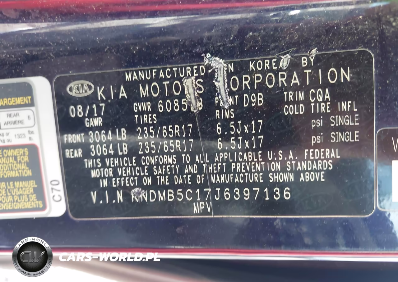 2018 Kia Sedona Lx VIN:KNDMB5C17J6397136 - 9