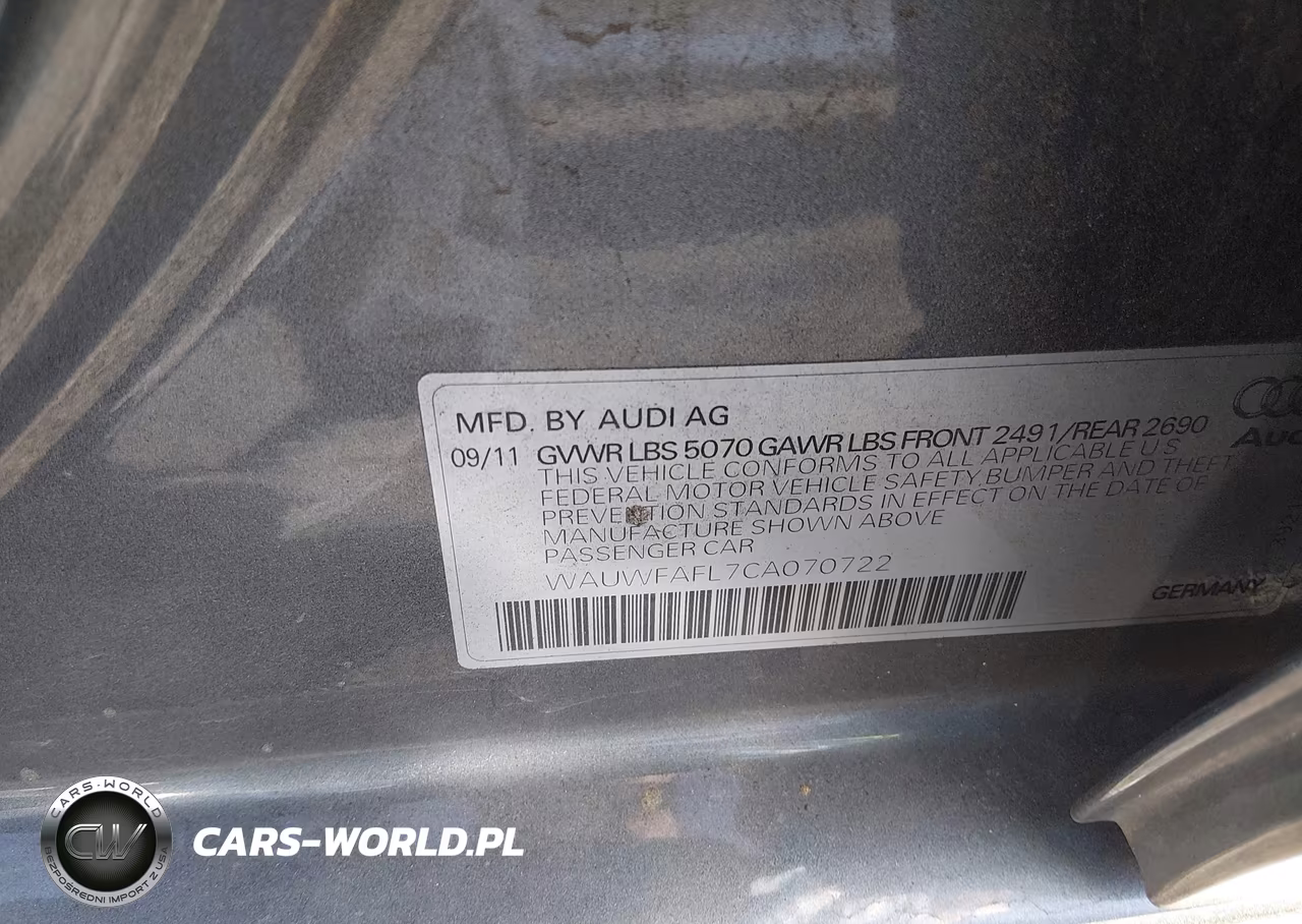 2012 Audi A4 2.0T Premium Plus VIN:WAUWFAFL7CA070722 - 9