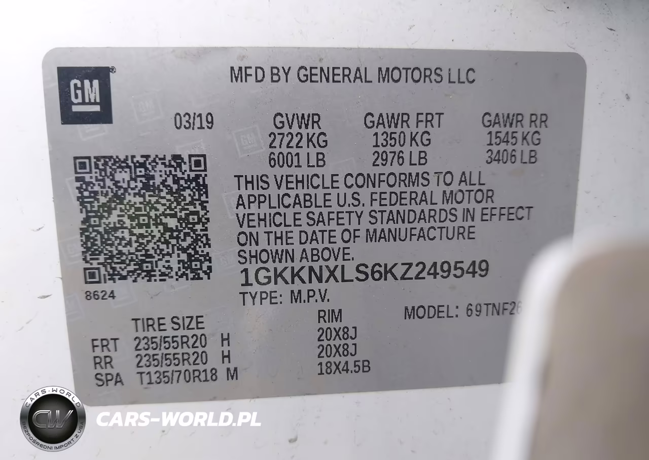 2019 GMC Acadia Denali VIN:1GKKNXLS6KZ249549 - 9