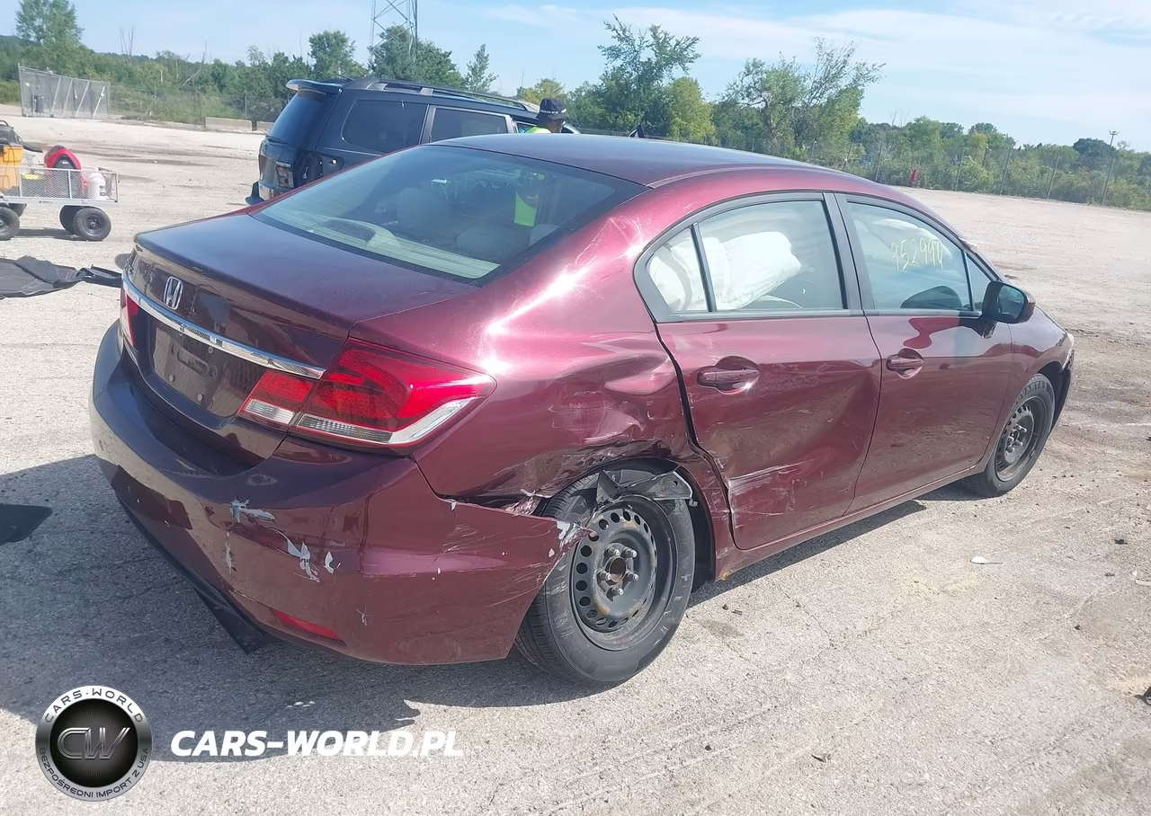 2014 Honda Civic Lx VIN:19XFB2F55EE017815 - 4