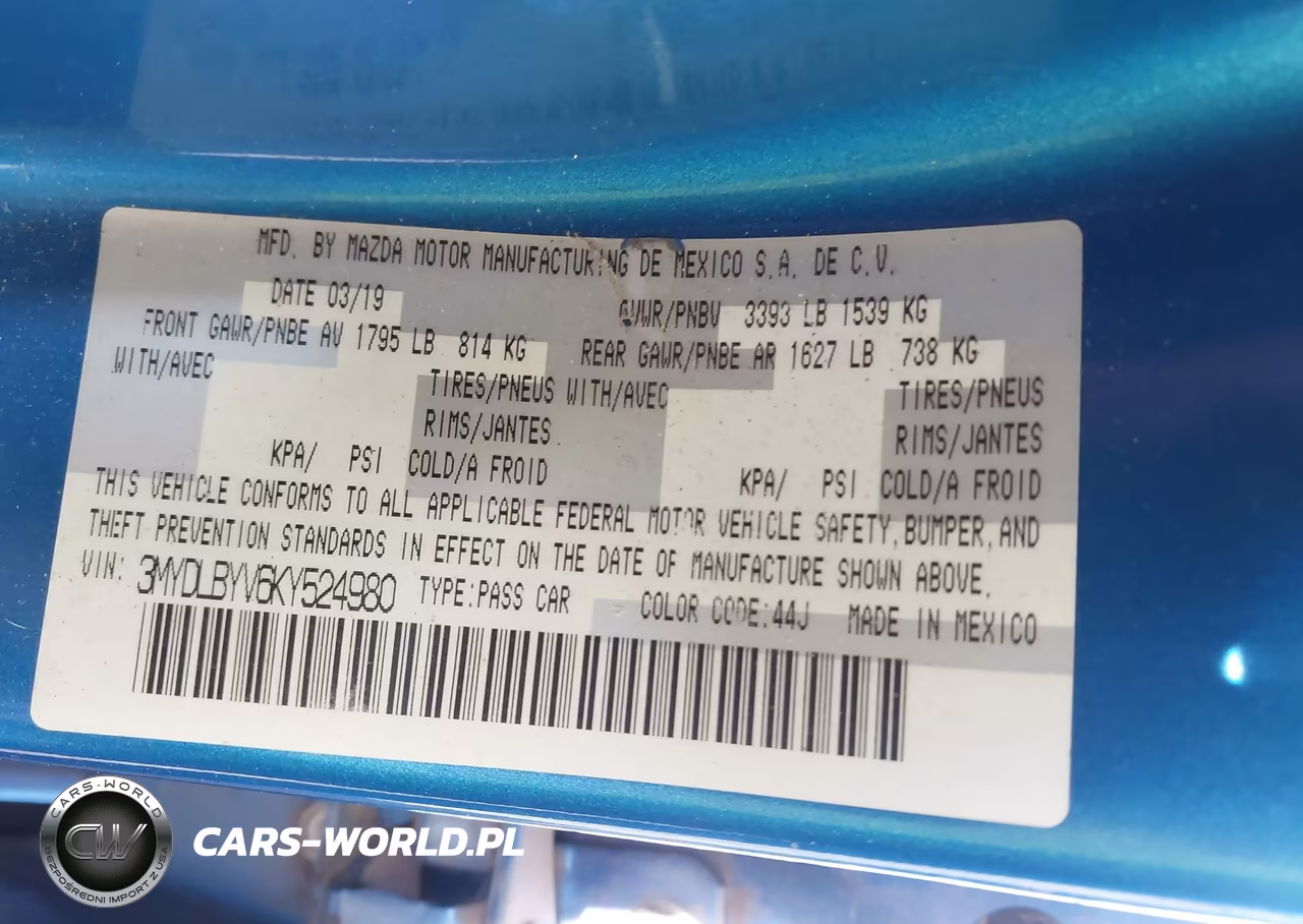 2019 Toyota Yaris Le VIN:3MYDLBYV6KY524980 - 9