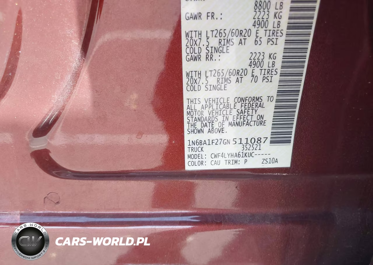 2016 Nissan Titan Xd Platinum Reserve Diesel VIN:1N6BA1F27GN511087 - 9