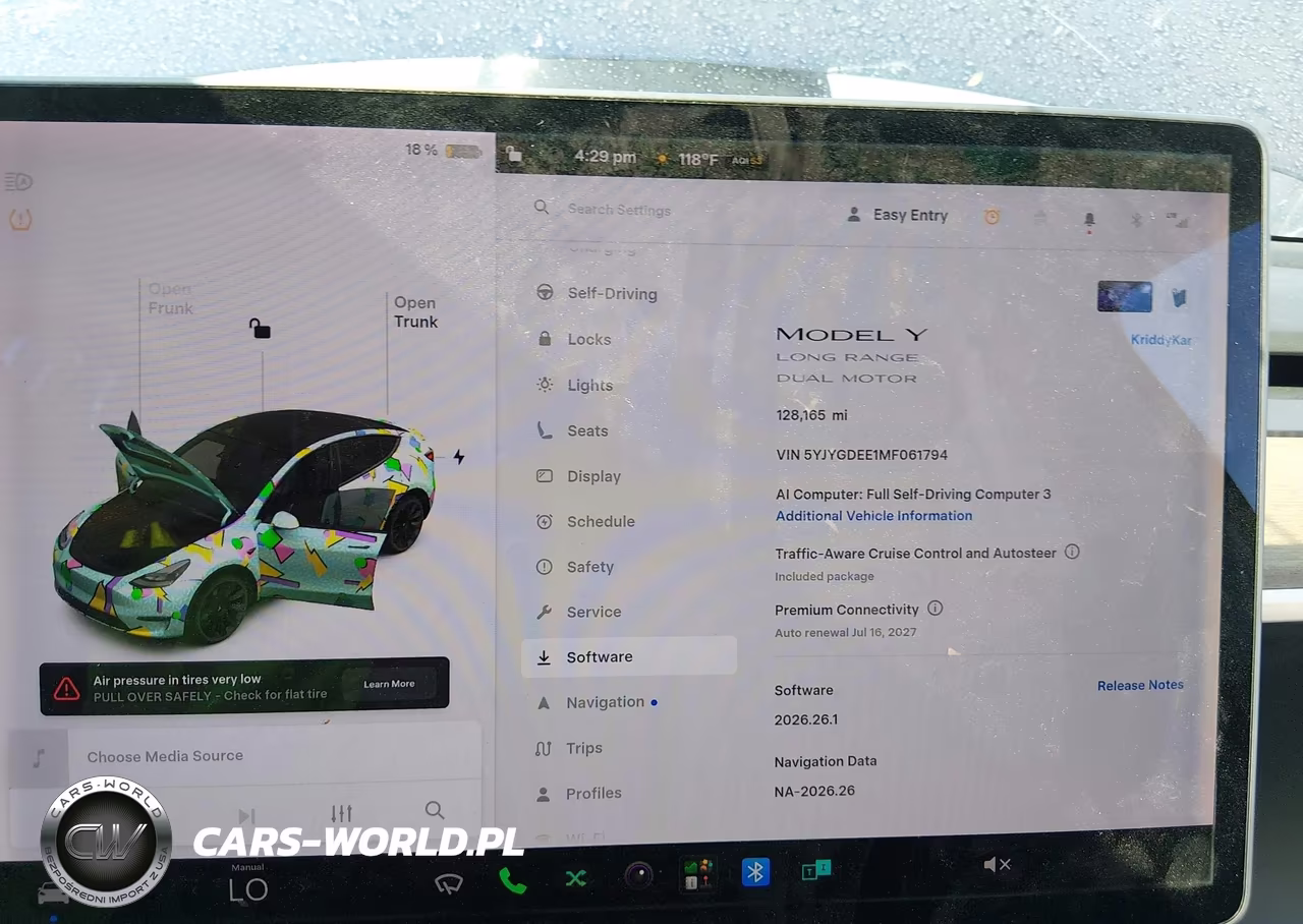 2021 Tesla Model Y Long Range Dual Motor All-Wheel Drive VIN:5YJYGDEE1MF061794 - 7
