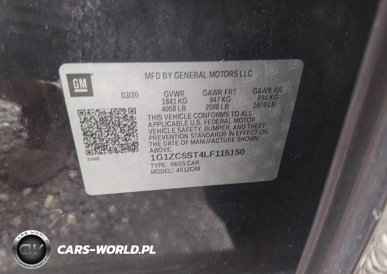 2020 Chevrolet Malibu Fwd 1Fl VIN:1G1ZC5ST4LF115150 - 9