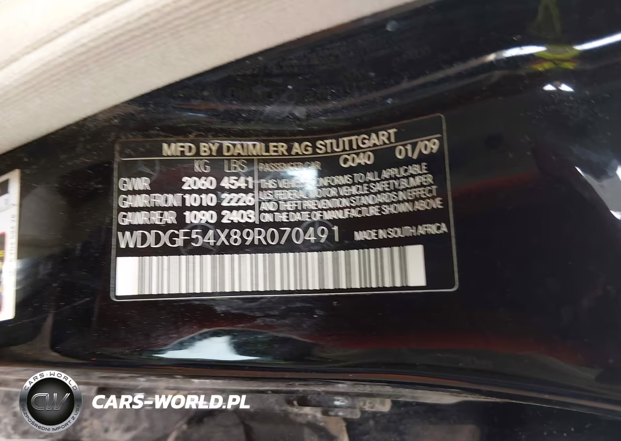 2009 Mercedes-Benz C-Class 3.0L Luxury VIN:WDDGF54X89R070491 - 9