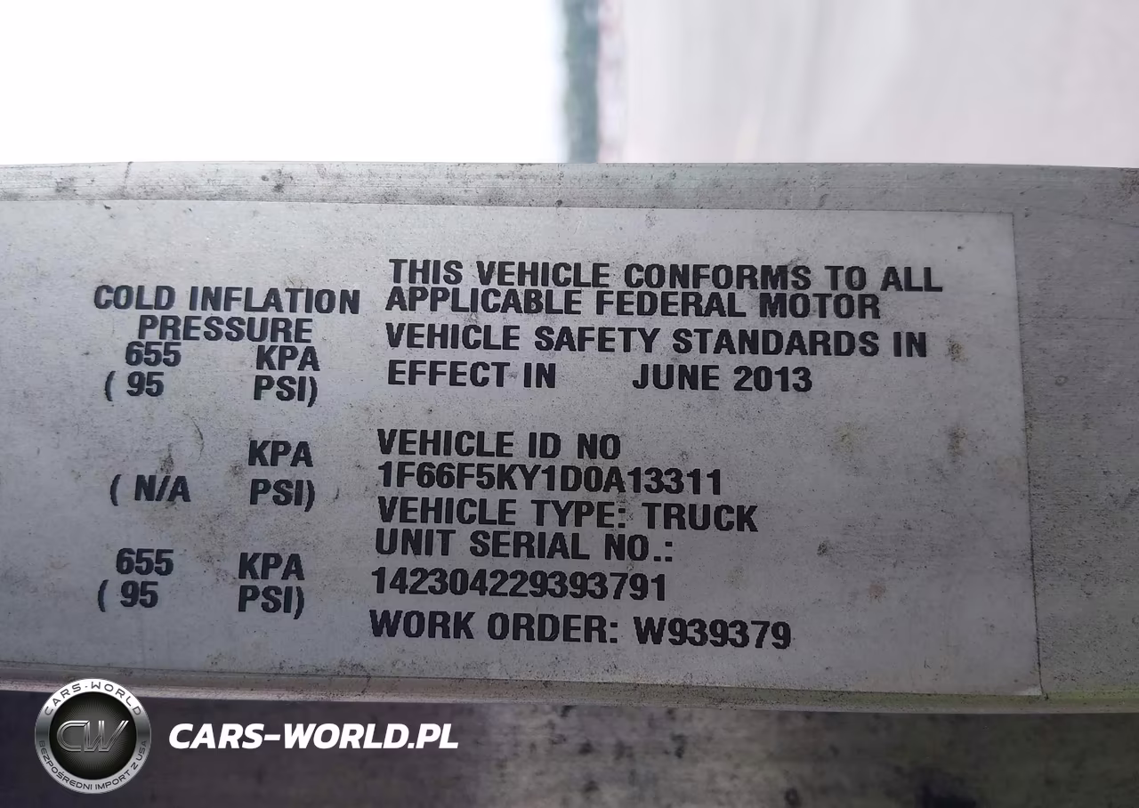 2013 Ford F-59 Commercial Stripped VIN:1F66F5KY1D0A13311 - 8