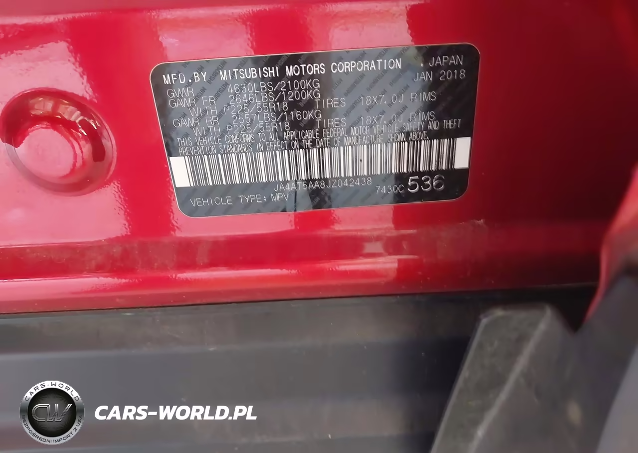 2018 Mitsubishi Eclipse Cross Se VIN:JA4AT5AA8JZ042438 - 9