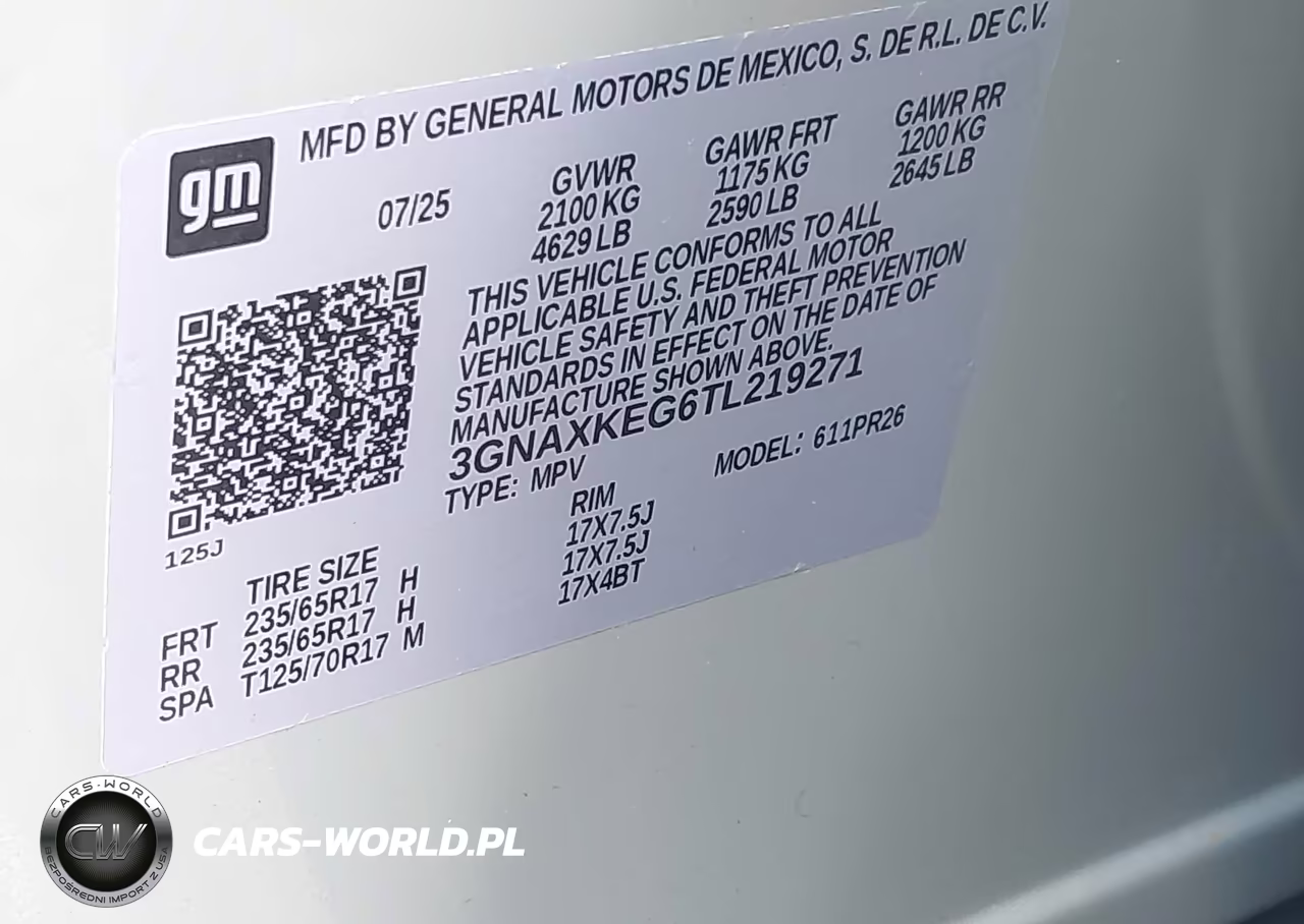 2026 Chevrolet Equinox Fwd Activ VIN:3GNAXKEG6TL219271 - 9