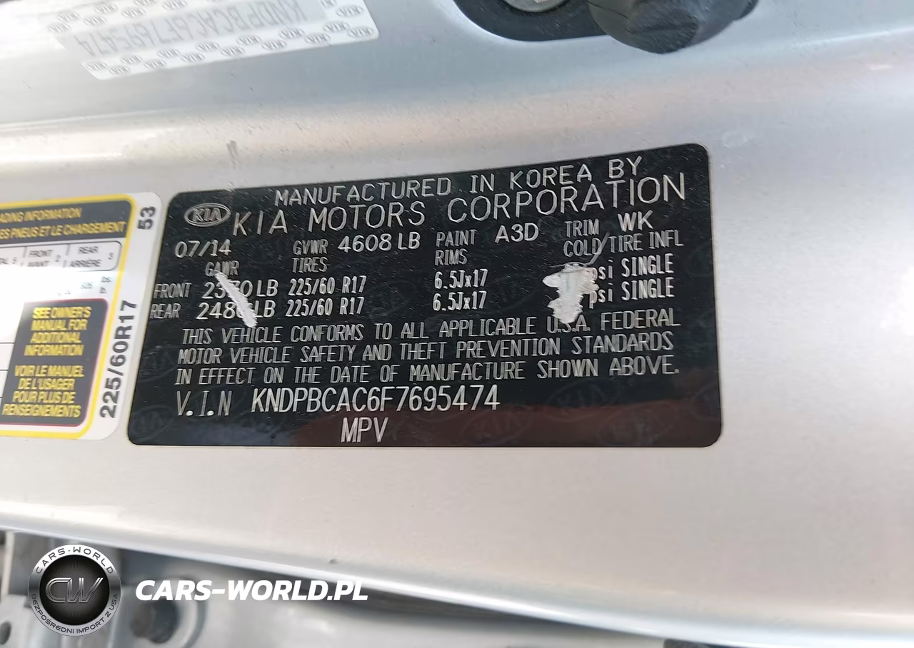 2015 Kia Sportage Lx VIN:KNDPBCAC6F7695474 - 9