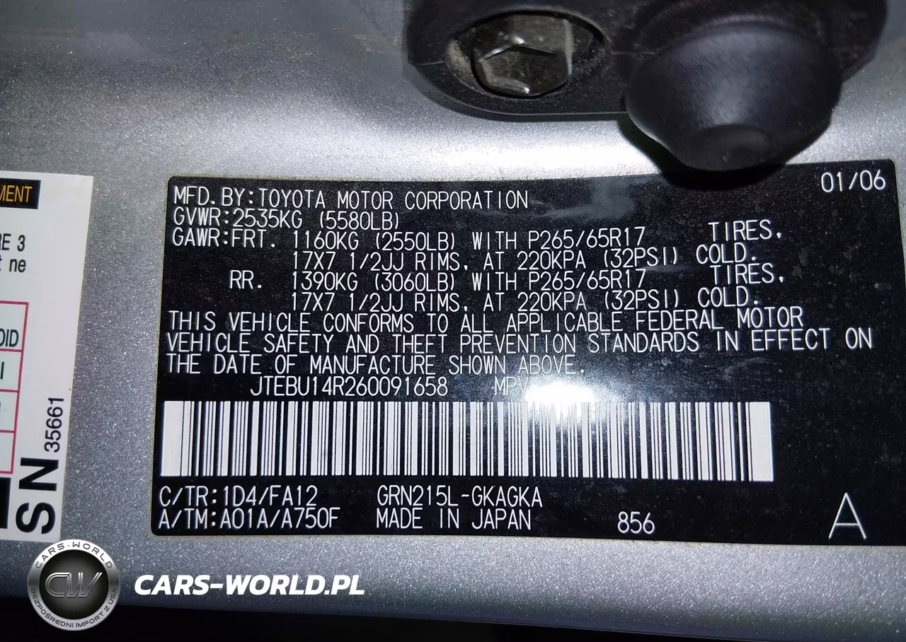 2006 Toyota 4Runner Sr5 V6 VIN:JTEBU14R260091658 - 9