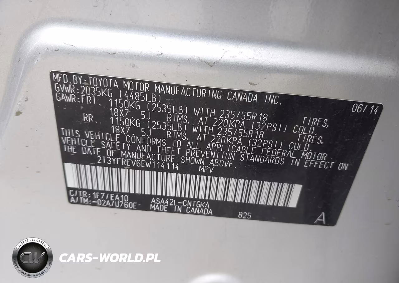 2014 Toyota Rav4 Limited VIN:2T3YFREV6EW114114 - 9