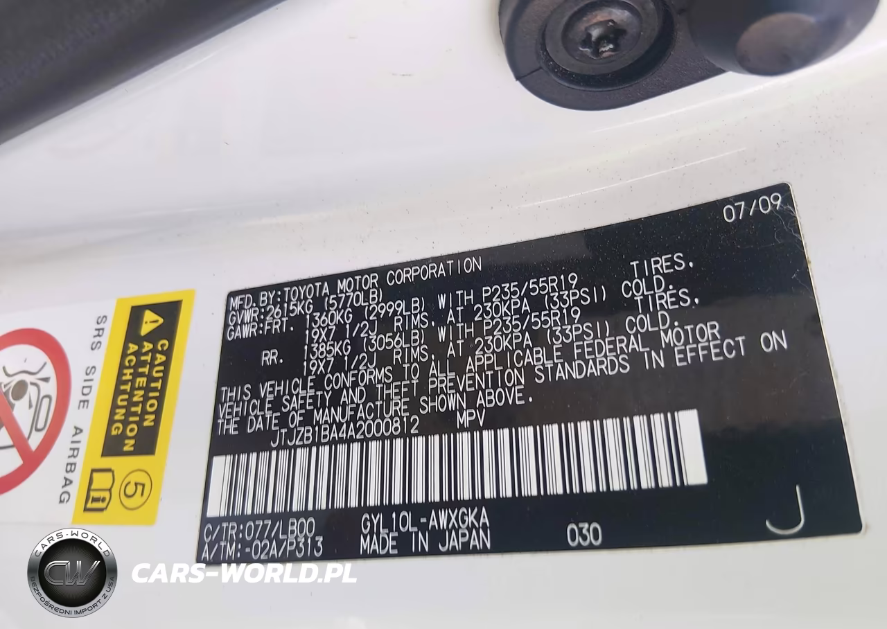 2010 Lexus Rx 450H VIN:JTJZB1BA4A2000812 - 9