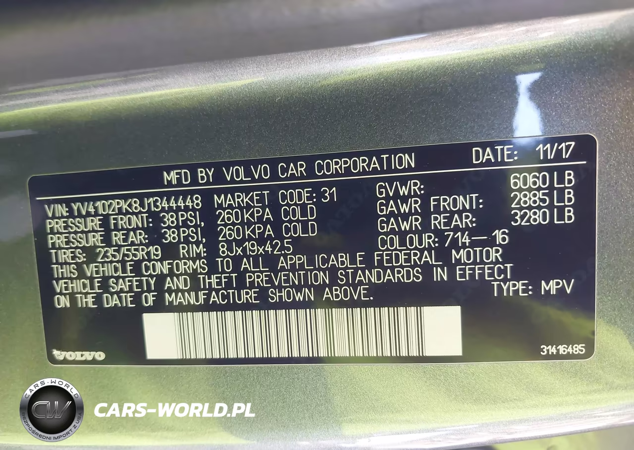 2018 Volvo Xc90 T5 Momentum VIN:YV4102PK8J1344448 - 9