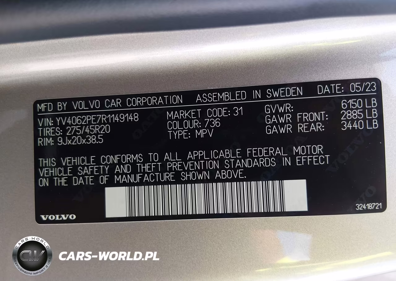2024 Volvo Xc90 B6 Plus Bright Theme 7-Seater VIN:YV4062PE7R1149148 - 9