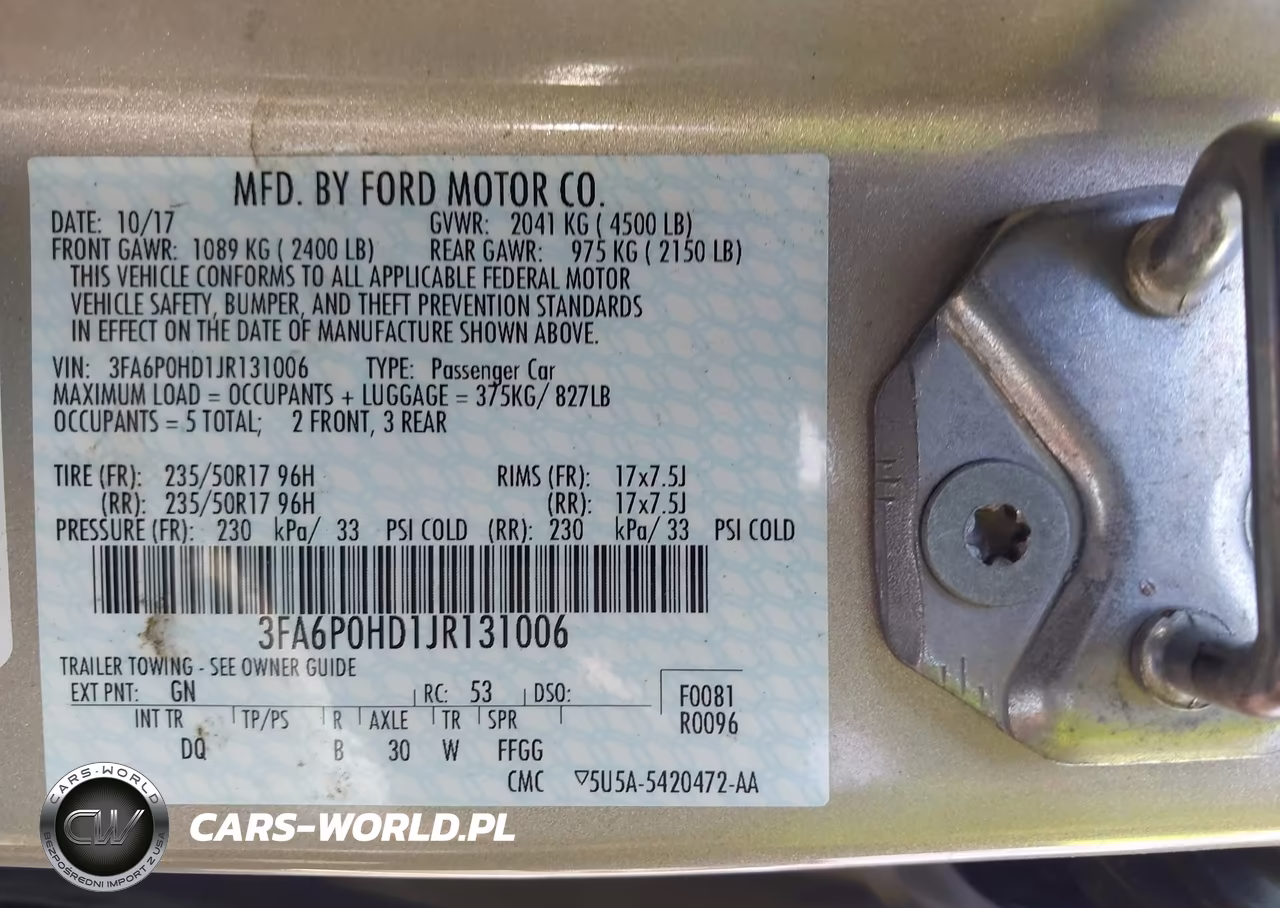 2018 Ford Fusion Se VIN:3FA6P0HD1JR131006 - 9