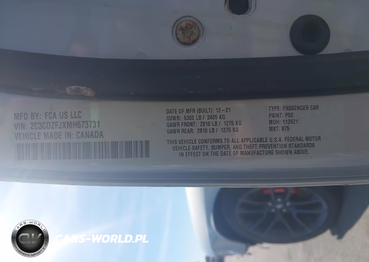 2021 Dodge Challenger R-T Scat Pack VIN:2C3CDZFJXMH673731 - 9