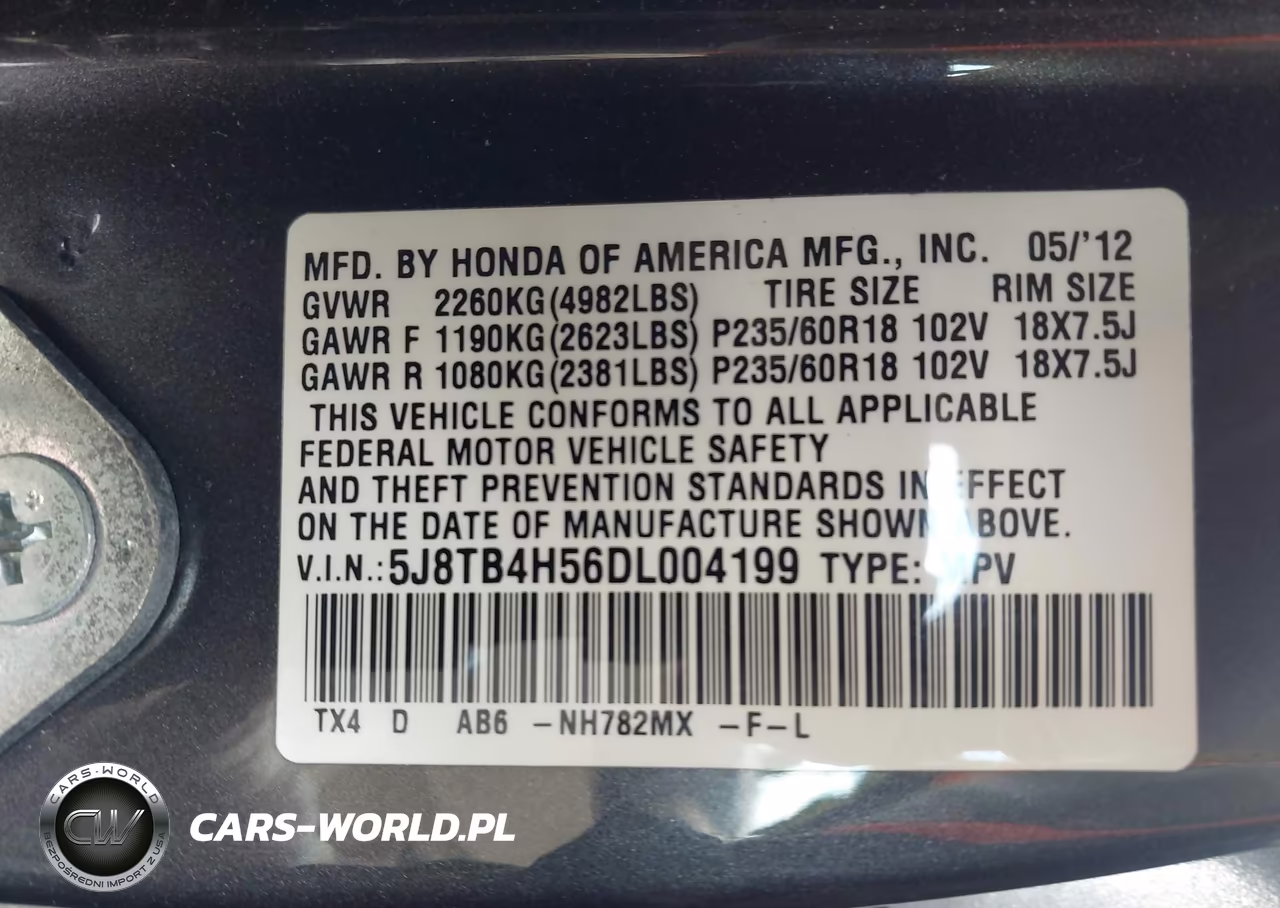 2013 Acura Rdx VIN:5J8TB4H56DL004199 - 9