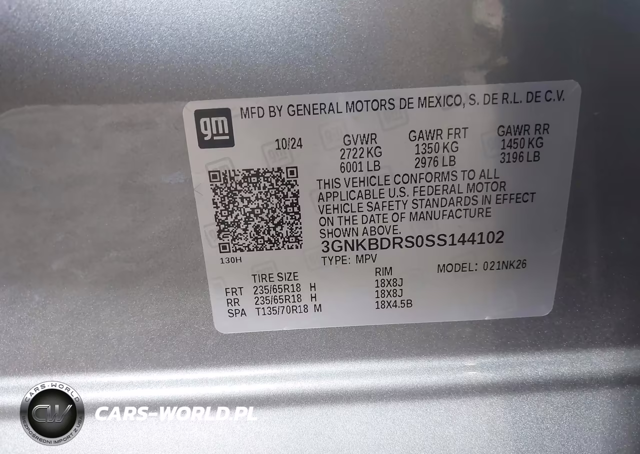 2025 Chevrolet Blazer Fwd 3Lt VIN:3GNKBDRS0SS144102 - 9