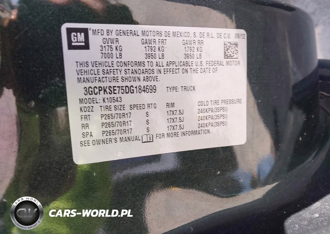 2013 Chevrolet Silverado 1500 Lt VIN:3GCPKSE75DG184699 - 9