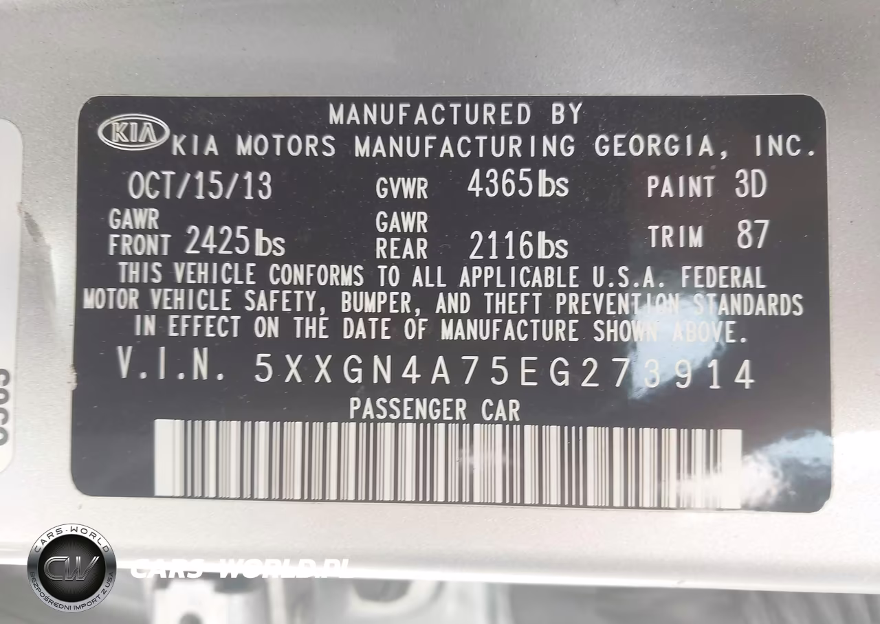 2014 Kia Optima Ex VIN:5XXGN4A75EG273914 - 9