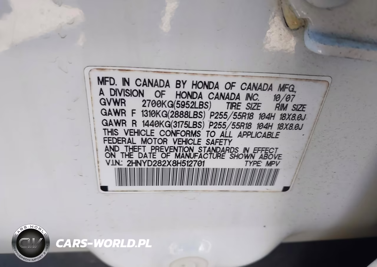 2008 Acura Mdx VIN:2HNYD282X8H512701 - 9