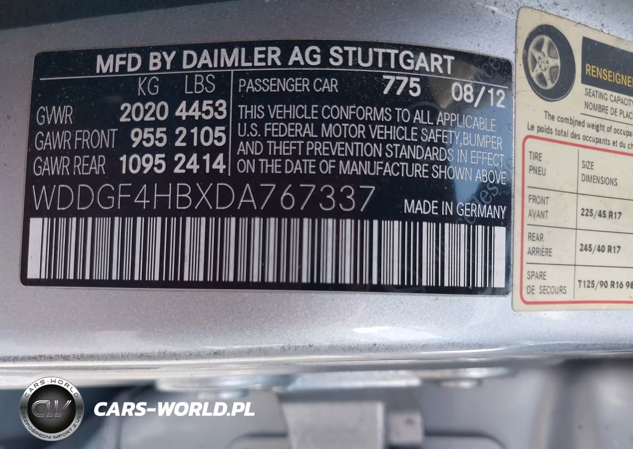 2013 Mercedes-Benz C 250 Sport VIN:WDDGF4HBXDA767337 - 9