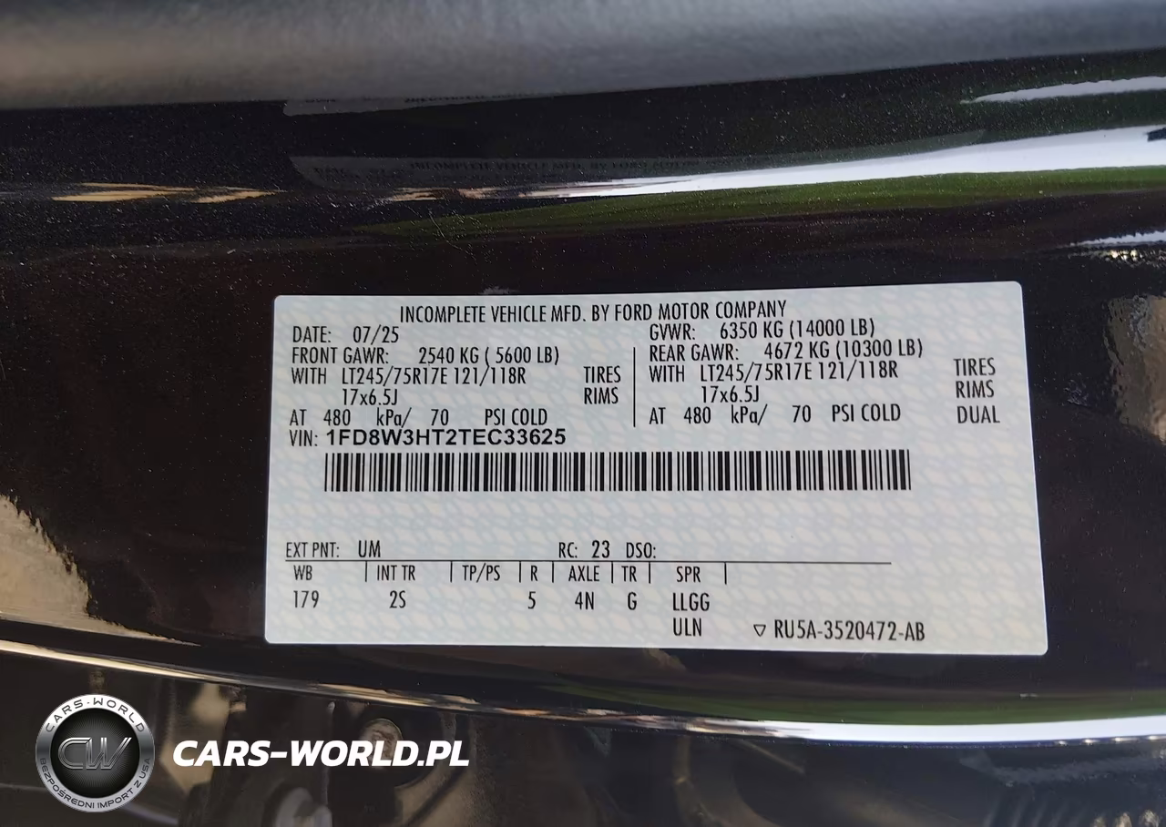 2026 Ford F-350 Chassis Xlt VIN:1FD8W3HT2TEC33625 - 9