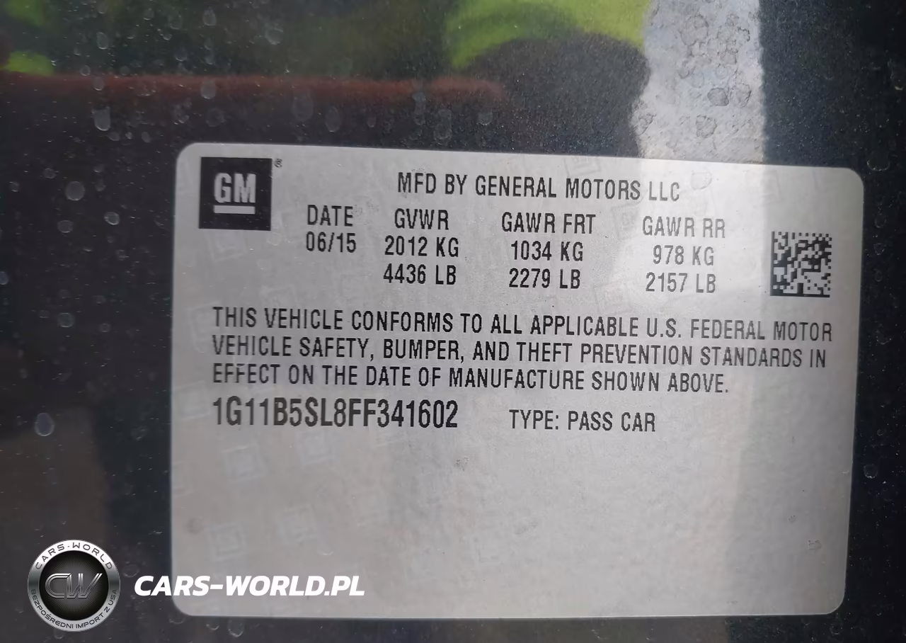 2015 Chevrolet Malibu Ls VIN:1G11B5SL8FF341602 - 9