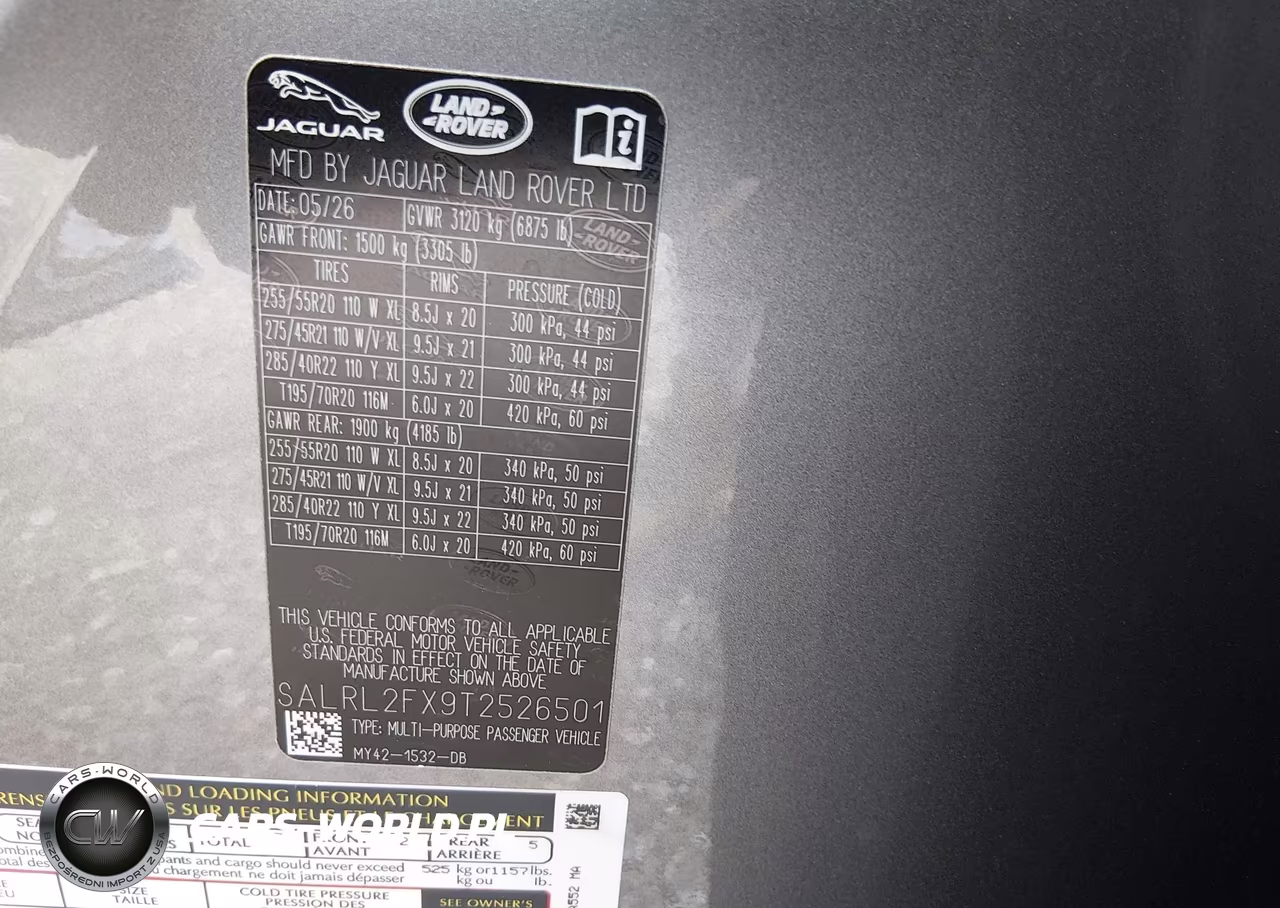 2026 Land Rover Discovery Dynamic Se VIN:SALRL2FX9T2526501 - 9