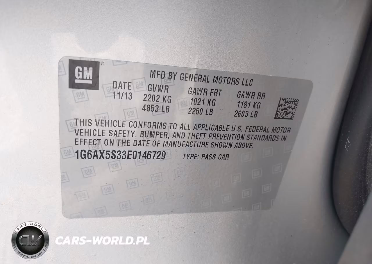 2014 Cadillac Cts Luxury VIN:1G6AX5S33E0146729 - 9