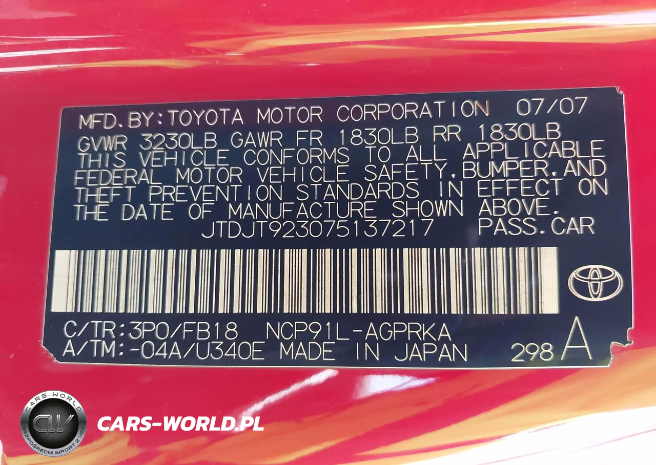 2007 Toyota Yaris VIN:JTDJT923075137217 - 9