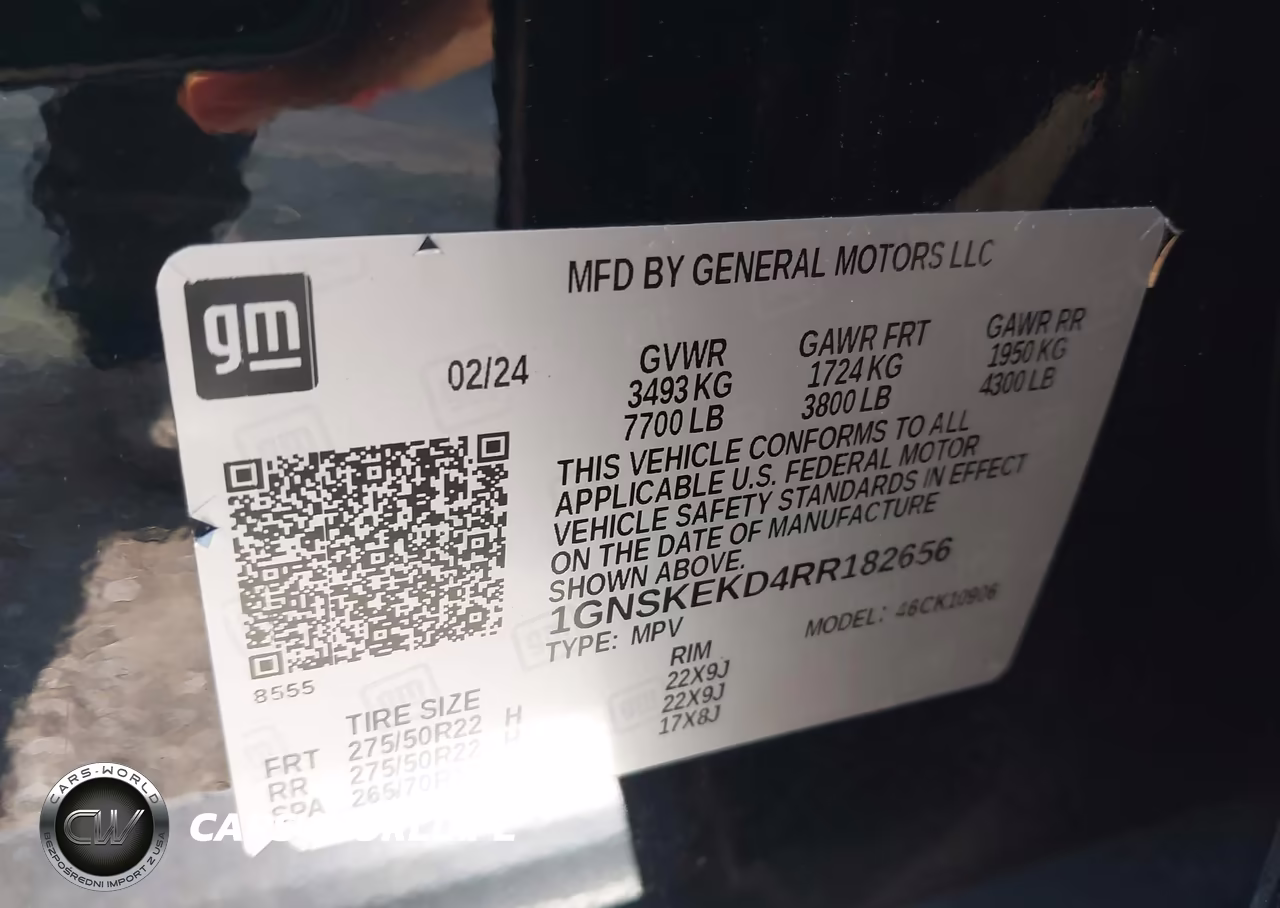2024 Chevrolet Suburban 4Wd Rst VIN:1GNSKEKD4RR182656 - 9